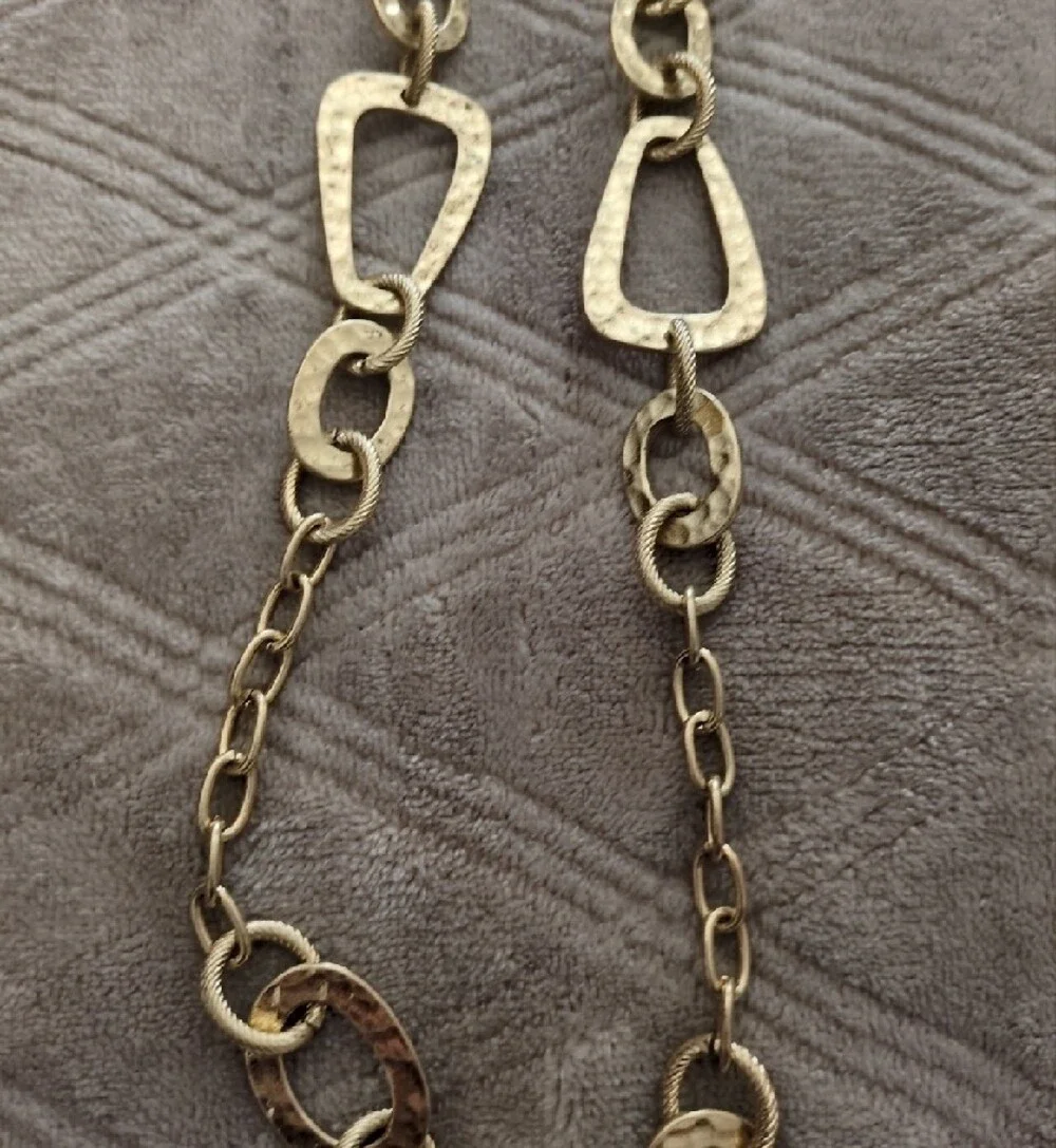 Lia Sophia Gold Link Statement Necklace - Women Jewelry - Picture 2 of 4